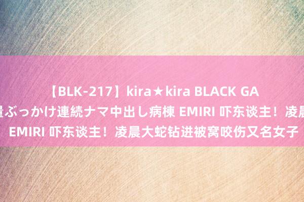 【BLK-217】kira★kira BLACK GAL黒ギャルご奉仕ナース 大量ぶっかけ連続ナマ中出し病棟 EMIRI 吓东谈主！凌晨大蛇钻进被窝咬伤又名女子