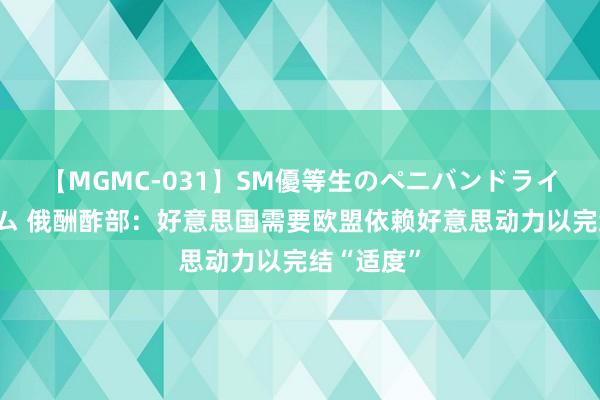 【MGMC-031】SM優等生のペニバンドライオーガズム 俄酬酢部：好意思国需要欧盟依赖好意思动力以完结“适度”