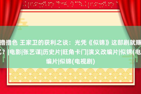 撸撸色 王家卫的获利之谈：光凭《似锦》这部剧就赚了3亿？|电影|张艺谋|历史片|旺角卡门|演义改编片|似锦(电视剧)