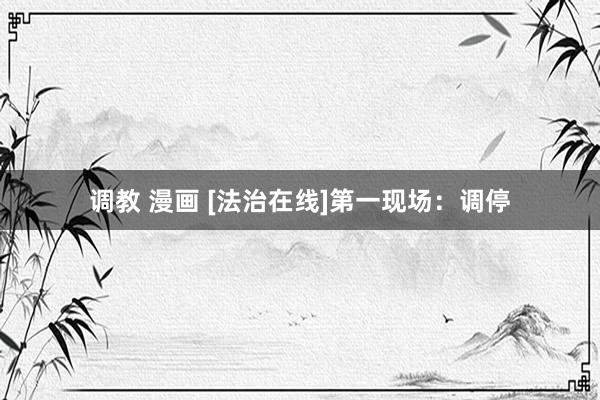 调教 漫画 [法治在线]第一现场：调停